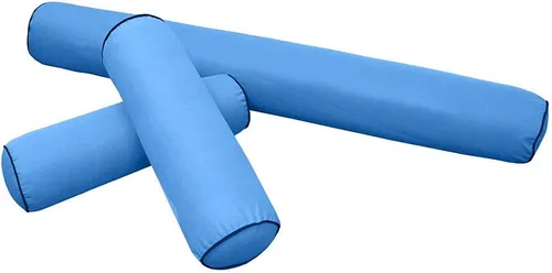 Vista 3 de *Solo funda* Funda de almohada estilo 6 para cuna de 50 x 8 pulgadas, ribete ribete de contraste AD102
