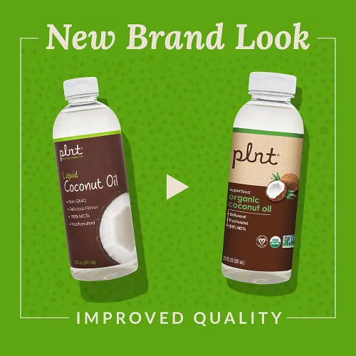 Vista 3 de Aceite de coco líquido orgánico, superalimento con 100% MCTs, sin OMG (20 onzas líquidas)