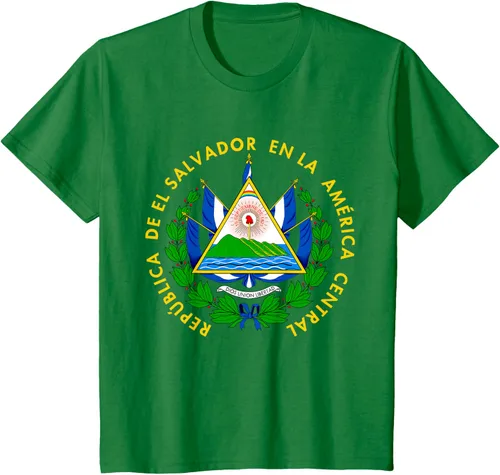 Vista 49 de Camiseta con diseño de emblema de la bandera de El Salvador
