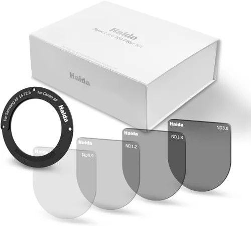 Vista 12 de Haida Lente trasera Filtro ND Multicoated Vidrio Óptico Resistente al Agua y al Aceite Nano Recubrimiento (Lente Trasera 3 Kit de Filtro ND)