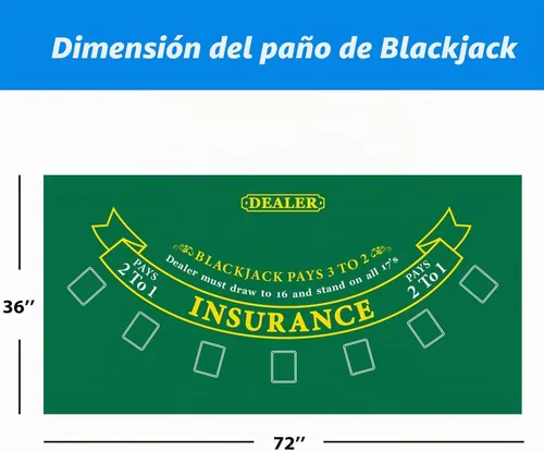 Vista 4 de Juego de Blackjack GSE para la familia, noches de juegos de casino
