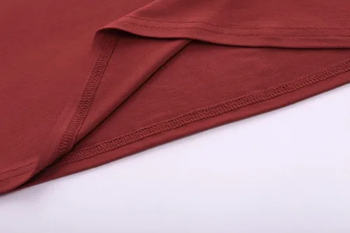 Vista 6 de OThread & Co. Camiseta de media manga con cuello alto y capa elástica básica para mujer, cómoda y casual