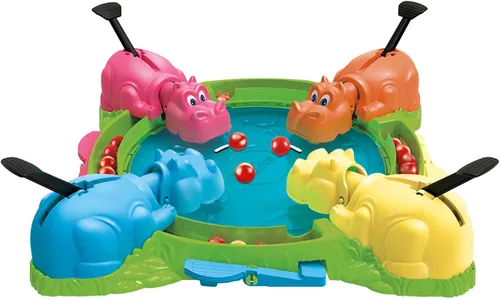 Vista 12 de Hasbro Gaming Juego de hipopótamos hambrientos hambrientos para preescolares Relanzamiento instantáneo de mármol, fácil instalación
