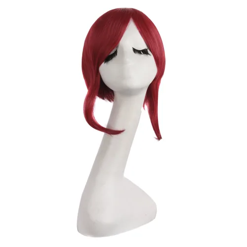 Vista 4 de MapofBeauty 16 pulgadas15.7 in Lolita Sweet and Lovely Straight Anime Cosplay Pelucas (Rojo)