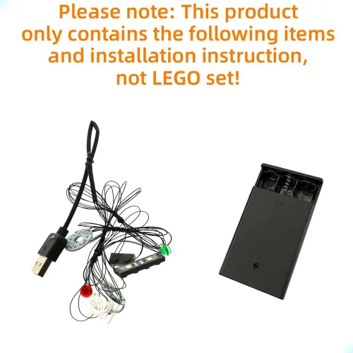 Vista 2 de GEAMENT Kit de luces LED compatible con Lego The Avengers Quinjet 76248 (juego de modelos no incluidos)
