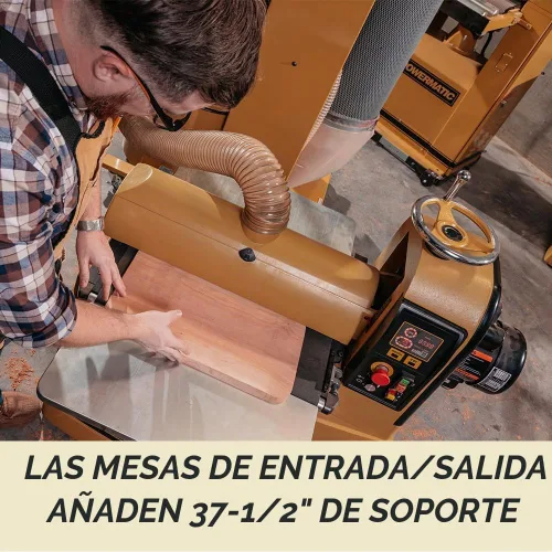 Vista 3 de Powermatic PM2244 1-3/4 hp, lijadora con tambor