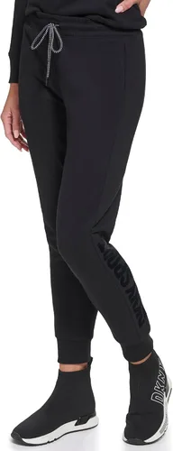 Vista 3 de DKNY Pantalón deportivo de forro polar con bolsillos para mujer