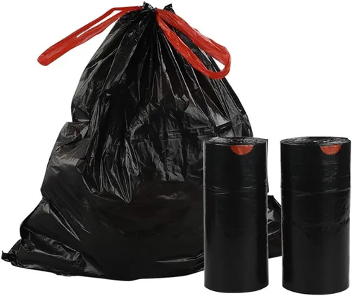 Vista 6 de Teyyvn Bolsa de basura negra de 6 galones, cordón, 220