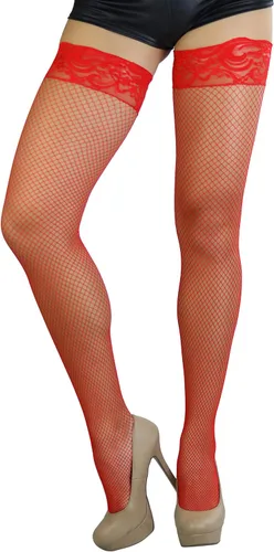 Vista 15 de ToBeInStyle Medias de red atemporales con costura trasera para mujer