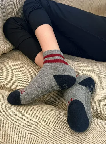Vista 6 de Warrior Alpaca Socks - Camiseta deportiva retro acolchada y cómoda para adultos - Unisex