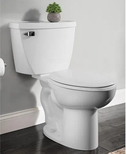 Vista 2 de American Standard 2462016.020 Cadet Asistente de presión de dos piezas con inodoro áspero de 12 pulgadas, parte delantera alargada, 1.6 GPF