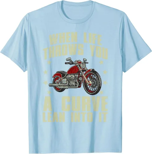 Vista 10 de Funny Motorcycle Racer Design for Men Women Motorcycle Lover T-Shirt Asphalt Grey