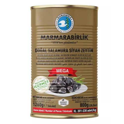 Vista 11 de Marmarabirlik Aceitunas negras enlatadas, aceitunas turcas en salmuera, recogidas a mano, aperitivos saludables, sabor vegano y mediterráneo
