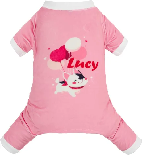 Vista 18 de CuteBone Pijamas de Navidad Suaves y Elásticos para Perros - Pijamas Acogedores para Mascotas Mono Transpirable para Perros Pequeños - Atuendo