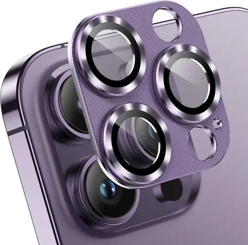 Vista 8 de Korecase Paquete de 2 protectores de lente de cámara para iPhone 14 Pro Max/Pro, verde alpino Vidrio templado de metal, dureza 9H antiarañazos