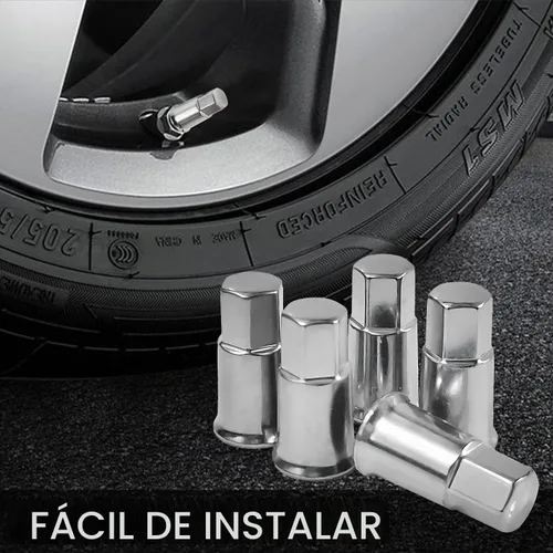 Vista 6 de TR413 Tapas de Válvula de Cromo 5 Pack, Tapa de Aire de Neumático de Plástico Largo, Se Ajusta a Todas las Válvulas de Neumáticos de Goma TPMS