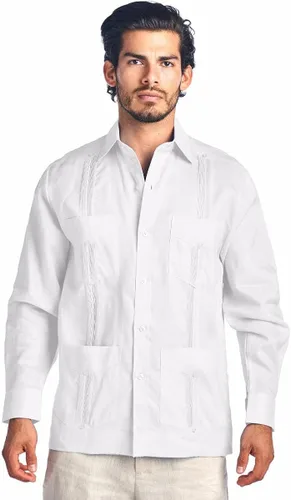 Vista 4 de Mojito Collection Guayabera de polialgodón de manga larga