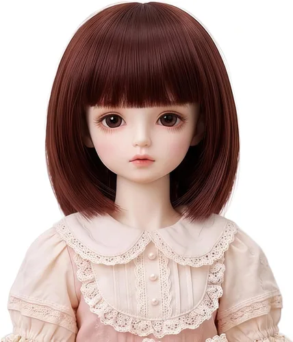 Vista 14 de Peluca larga recta de 8-9 pulgadas 1/3 BJD MSD DOD Pullip Dollfie peluca centro de separación DIY fabricación accesorios para el cabello