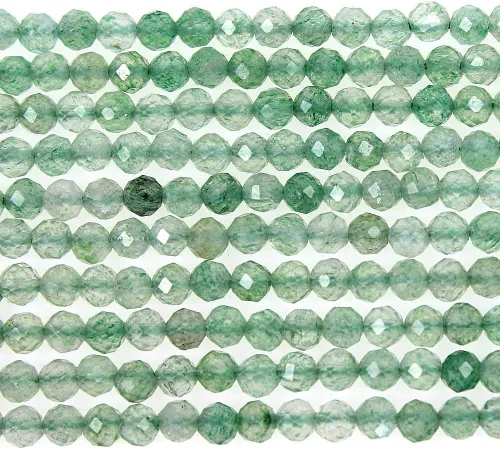 Vista 9 de MJDCB Cuentas sueltas redondas de amazonita natural facetadas de 0.118 in para hacer joyas, pulseras y collares
