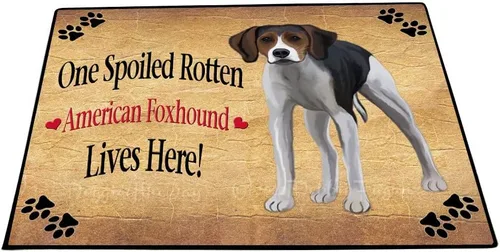Vista 14 de Doggie of the Day American English Foxhound Dogs Floor Mat - 4th of July Independence Day - Best Dog Doormat - Protector Decor - Unique Portrait Art