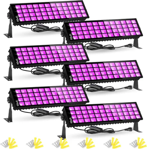 Vista 14 de TigQiang Luz negra de 120 W, luz negra para fiesta que brilla