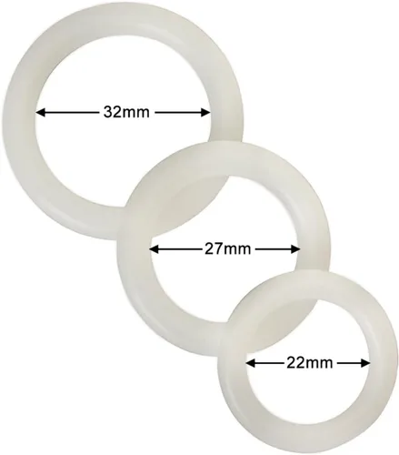 Vista 3 de Anillo de pene masculino, anillo para el pene eyaculación de retardo, escroto, anillos para hombre, juguete sexual de silicona para hombres