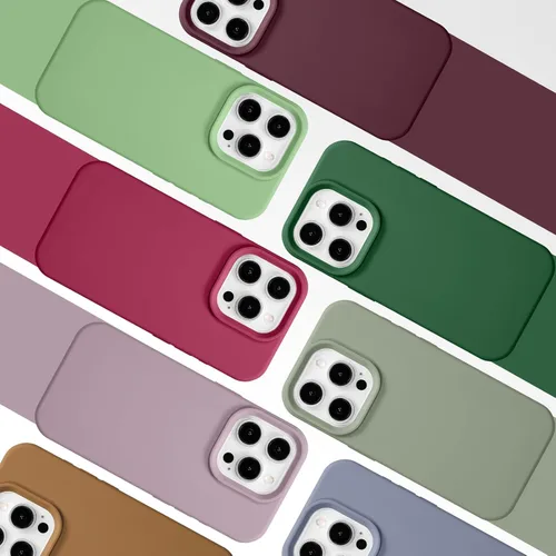 Vista 506 de Funda magnética de silicona para iPhone 13 Pro, color blanco antiguo [Compatible con Magsafe] [Forro de microfibra suave antiarañazos], funda