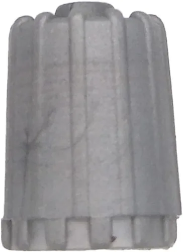 Vista 2 de Kit de servicio TPMS gris de 10 piezas, tapas de vástago de válvula de neumático con junta, tapa de neumático de plástico, repuesto gris