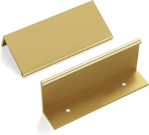 Vista 19 de Goldenwarm - Paquete de 10 tiradores negros de 2-1/2 pulgadas con borde de dedo, tiradores para cajones de cocina, color negro mate, manijas