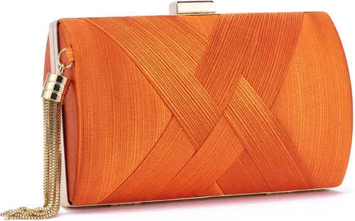 Vista 7 de Bolso de mano para mujer, bolso de noche con flecos, bolso de mano para mujer, bolso de mano de boda, bolso de mano con cadena, bolso cruzado