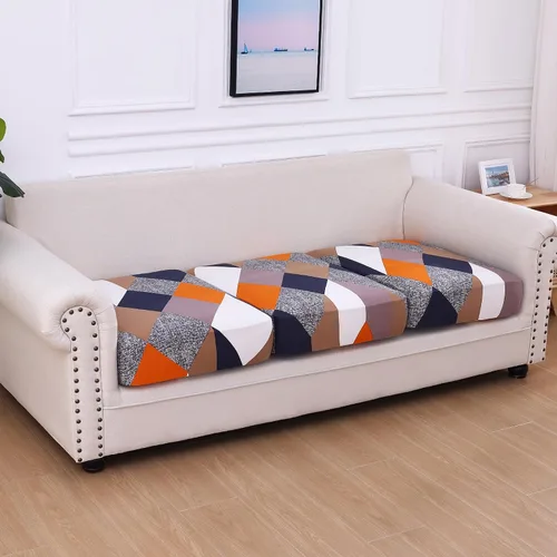 Vista 80 de hyha Fundas de cojín de sofá estampadas, fundas de sofá florales lavables para sofás con 2 cojines, fundas de cojín de patrón elástico para muebles