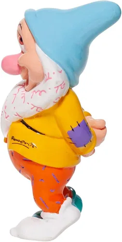 Vista 2 de Enesco Disney by Romero Britto Snow White and the Seven Dwarfs Bashful - Figura en miniatura, 4.7 pulgadas, multicolor