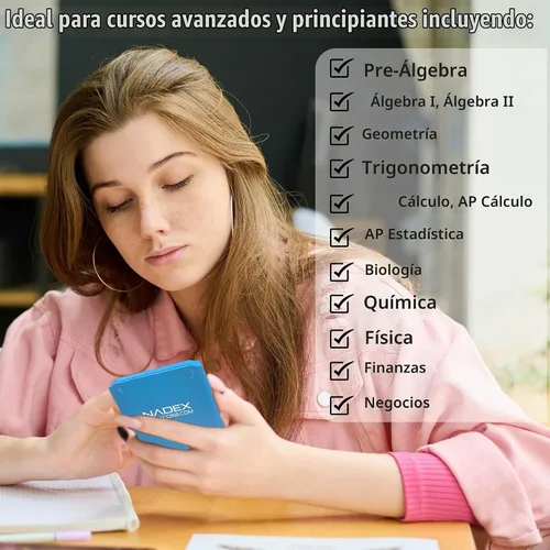 Vista 6 de Calculadora Científica con Funciones Gráficas para Estudiantes de Universidad y Secundaria, Ingeniería, Matemáticas Avanzadas, Cálculo, Álgebra Azul