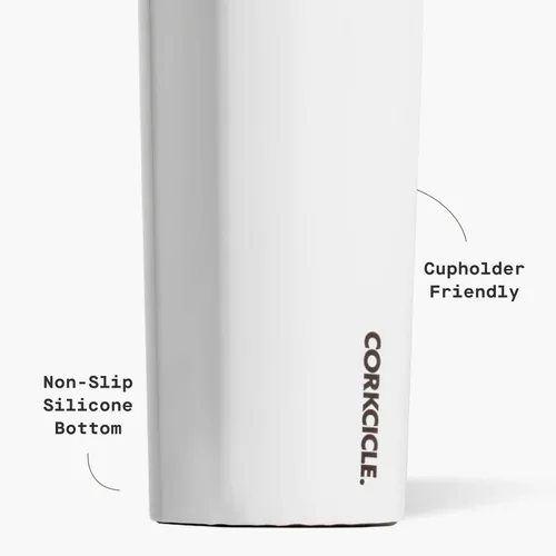 Vista 4 de Botella de agua aislada Corkcicle Classic Canteen - Taza reutilizable de acero inoxidable - Triple aislamiento - Mantiene las bebidas frías durante