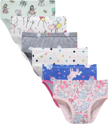 Vista 17 de Sladatona Ropa Interior Suave para Niñas Pequeñas y Niños Pequeños, Bragas Transpirables y Cómodas Rojo albaricoque.