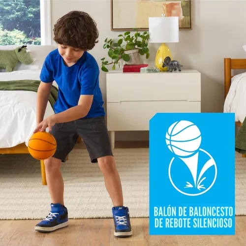 Vista 3 de EastPoint Sports Shh Sports - Juego de baloncesto para colocar sobre la puerta, bola de espuma silenciosa, tablero de 18 x 12 pulgadas, a partir