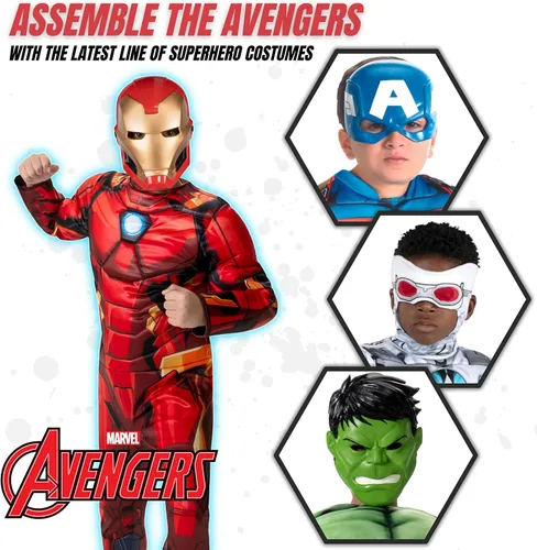 Vista 3 de Jazwares Disfraz de Iron Man Deluxe para niño