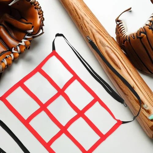 Vista 7 de Baseball Softball Pitching and Batting Practice Net Set, Adjustable Target Hitting Net with 1 White and 9 Red Scoring Zones, Sturdy Training Cage