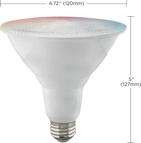 Vista 3 de Satco S11258 Starfish - Bombilla LED inteligente WiFi de 15 W, funciona con Siri, Alexa, Google Assistant, SmartThings, 2700K-5000K, PAR38, 1200