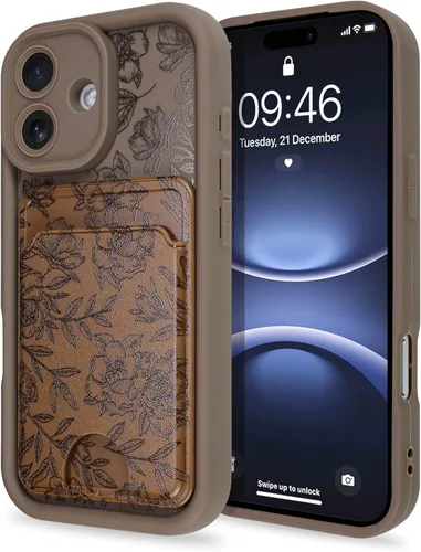 Vista 56 de MZELQ Compatible con iPhone 11 Funda TPU Soporte para Tarjetas Cubierta de Billetera, Protección de Cámara + Protector de Pantalla Funda Suave