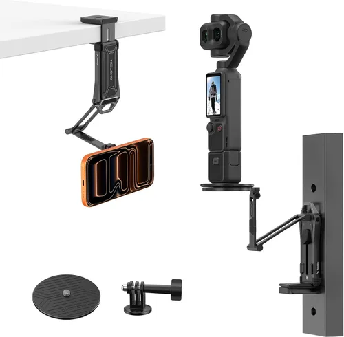 Vista 14 de OMOTON TP02-Pro - Soporte magnético para teléfono para vlogging, elementos esenciales para creadores de contenido con tornillo de 1/4 pulgadas