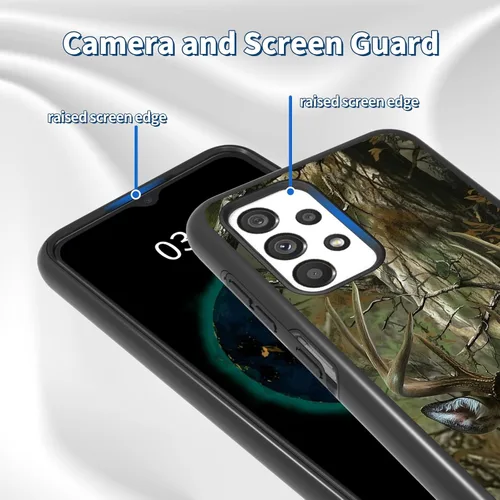 Vista 5 de Para Samsung A53 5G Funda Galaxy A53 5G Funda híbrida de doble capa PC duro TPU suave cuerpo completo a prueba de golpes Funda protectora para Camo