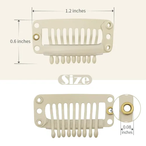 Vista 2 de Dreamlover - Clips para extensiones de cabello, clips para peluca con 9 dientes, 30 piezas