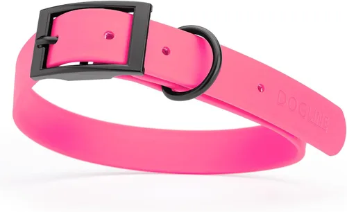 Vista 11 de Dogline Biothane - Collar impermeable para perro con hebilla de liberación rápida, resistente cincha de nailon recubierta con resistente y a prueba