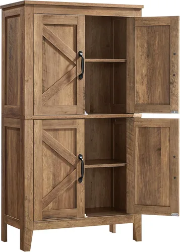 Vista 10 de VASAGLE LIRY Collection - Storage Cabinet, Farmhouse Floor Cabinet, Freestanding Storage Organizer for Bathroom Kitchen Entryway, Adjustable Shelf