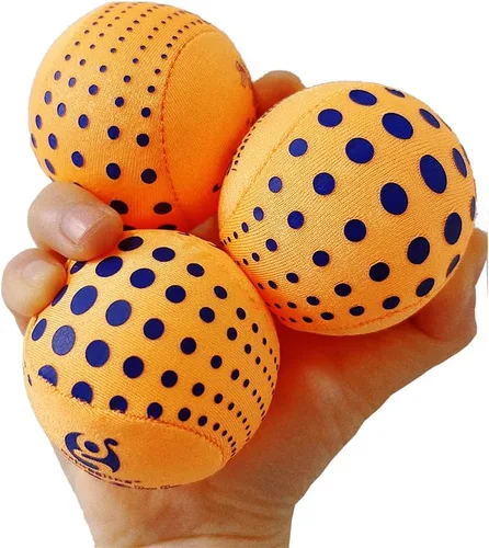 Vista 5 de Bolas multifunción 3 en 1 de 2.362 in, bola de malabarismo lavable para principiantes, juego de 3 bolas de agua que rebotan en el agua, bola