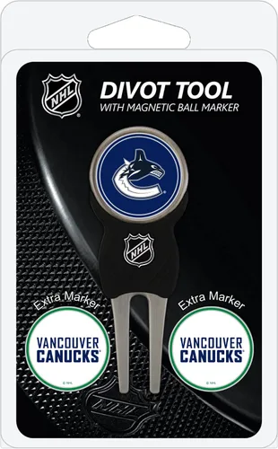 Vista 9 de Team Golf NHL Adult-Unisex Divot Tool Pack with 3 Golf Ball Markers