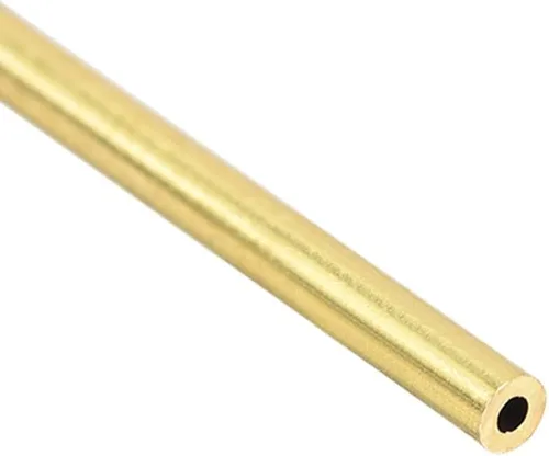 Vista 4 de uxcell Tubo redondo de latón, 0.079 in de diámetro exterior 0.020 in de grosor de pared 1.181 in de longitud, tubo sin costuras para manualidades