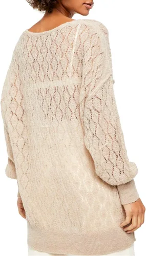 Vista 2 de Free People Say Hello - Suéter de punto abierto con cuello en V para mujer