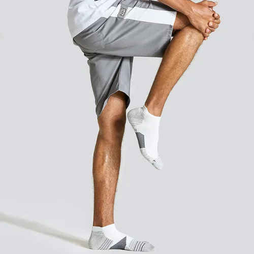 Vista 6 de WANDER Calcetines deportivos para correr para hombre, 7 pares de calcetines gruesos acolchados para hombre, calcetines deportivos de corte bajo